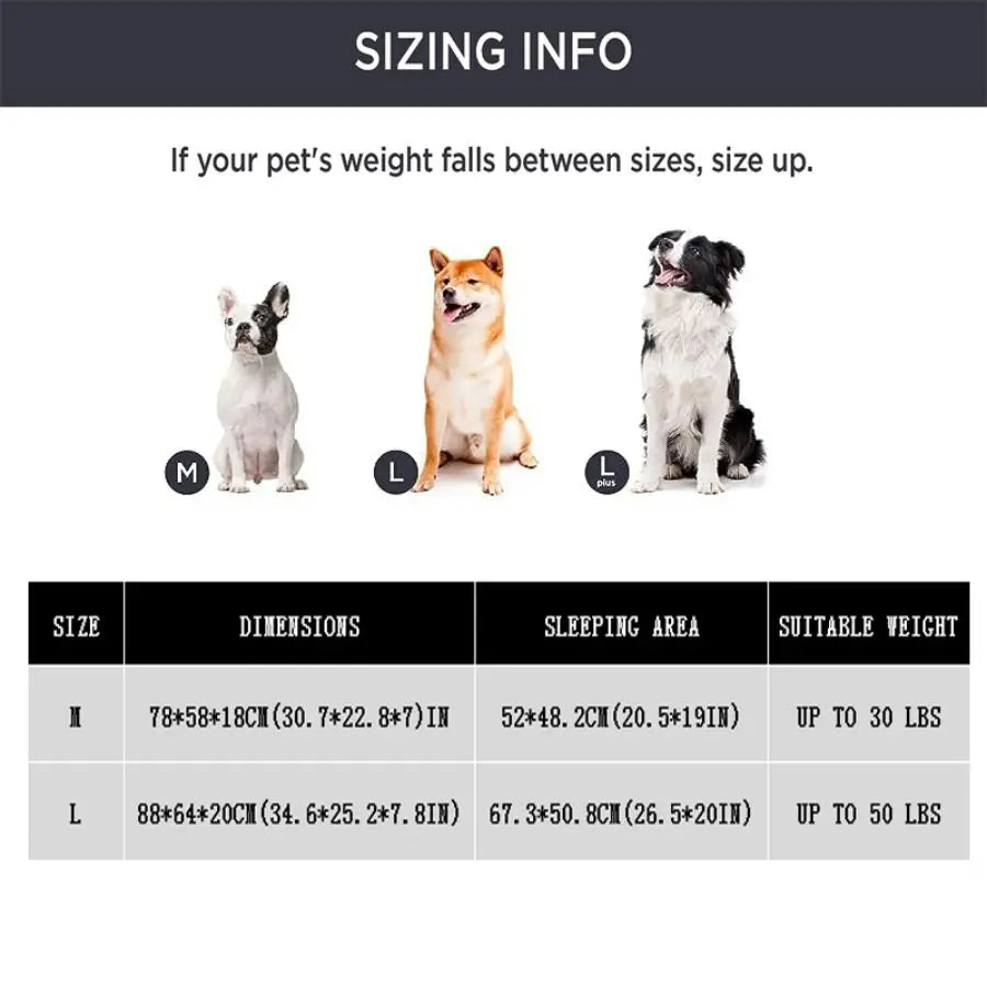 Pet bed detachable machine wash suitable for medium to large dog